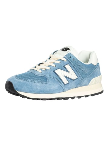 New Balance 574 Wildleder Trainer, Blau