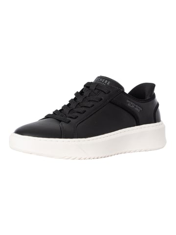 Skechers Slip-Ins Court Break - Turnschuhe Mit Doppelter Belüftung, Schwarz