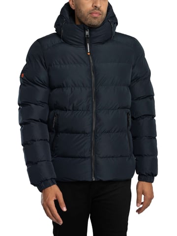 Superdry Sport-Pufferjacke Mit Kapuze, Blau