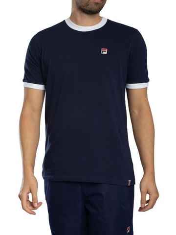 Fila Marconi Essential Ringer T-Shirt, Blau