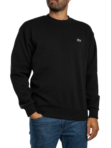 Lacoste Sweatshirt Aus Baumwollfleece, Schwarz
