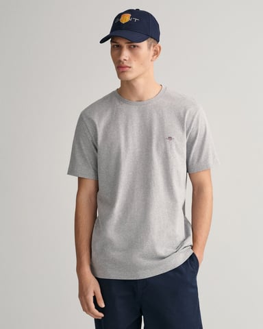 GANT Herren Regular Fit Kurzarm Shield Logo T-Shirt