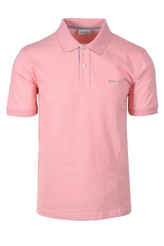 Gant Regular Fit Contrast Pique Rugger Polo Rosa