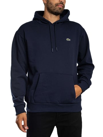 Lacoste Logo Pullover Hoodie, Blau