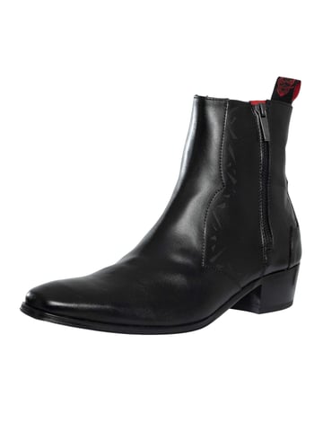 Jeffery West Carlito Chelsea-Stiefel Aus Leder, Schwarz