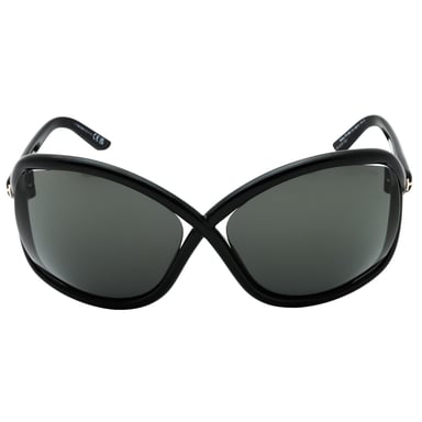 Tom Ford Bettina Sonnenbrille In Glänzendem Schwarz