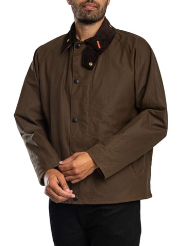 Barbour Icons Transport Wachsjacke, Braun