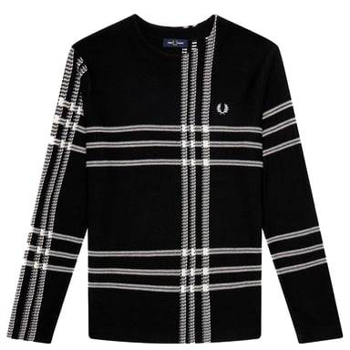 Fred Perry Pullover mit schwarzem Schottenkaro