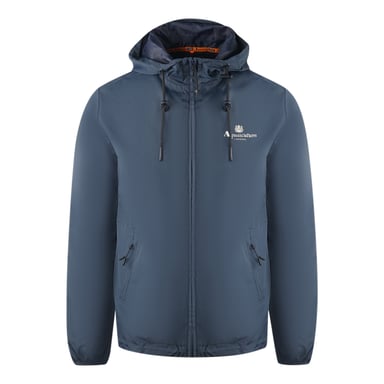 Aquascutum London Logo Marineblau Active Windbreaker Jacke