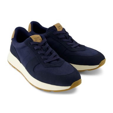 Toms TRVL LITE Retro Ledersneaker für Herren - Marineblau