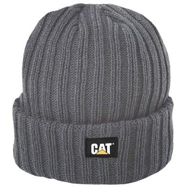 Caterpillar Rib Uhr Unisex Erwachsene graue Mütze