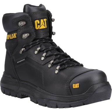 Caterpillar Diagnostic 2.0 Leder Schwarz Weite Sicherheitsstiefel