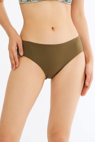 Penti Mittelhohe Hipster-Bikinihose - Khaki