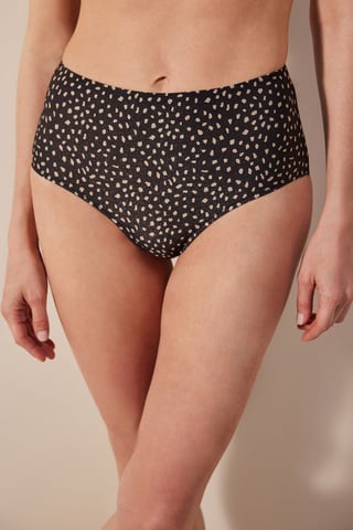 Hohe Taillenslip-Bikini-Unterteile