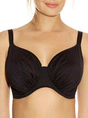 Versailles Full Cup Side Support Bikini Top Black