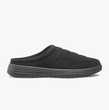 Skechers Relaxed Fit: Murette Garvanza Herren Pantoletten aus Mikrofaser in Schwarz