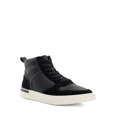 Dune Mens Strictly - High Top Perforated Trainers