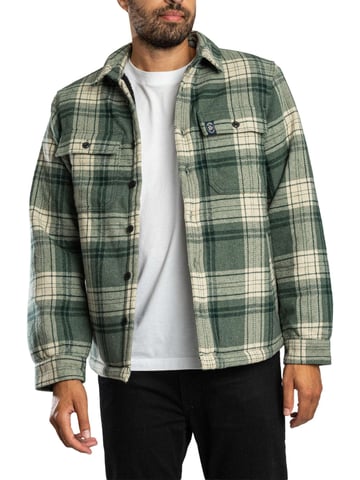 Superdry Borg-Gefüttertes Miller-Überhemd, Grün