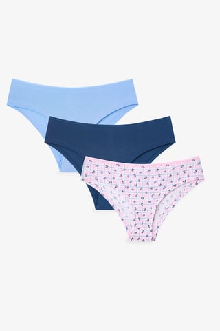 Penti 3er-Pack florale Hipster-Unterhosen aus Baumwolle - Mehrfarbig