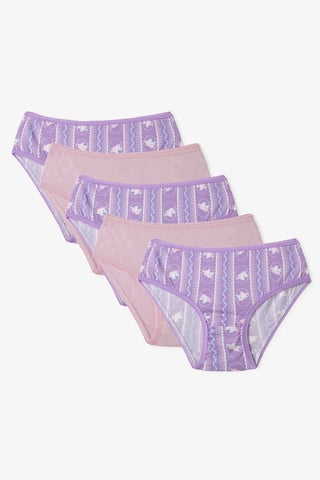 5er-Pack Mid-Waist Baumwollslips