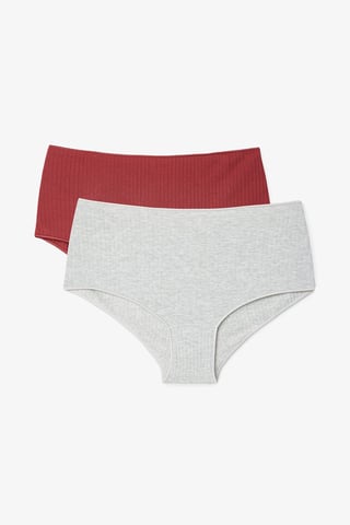 Tiefer Taillen-Modalkurzboxershorts, 2er-Pack