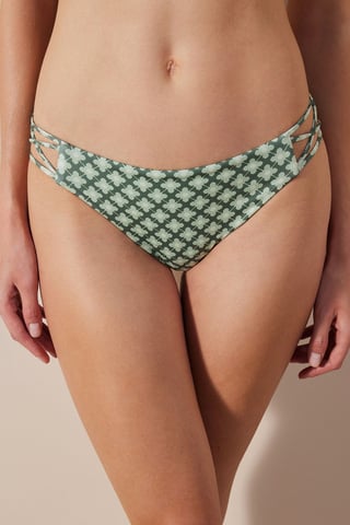 Geometrisch ausgeschnittene Hipster-Bikiniunterteile