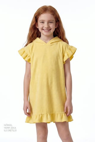 Jugend Mini Strick-Top mit vorne gebundenem Kaftan Überwurf