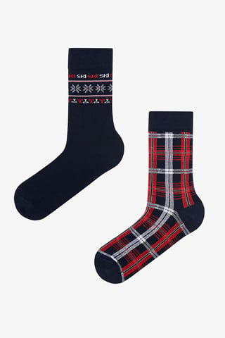Herren Crew-Socken, 2er-Pack