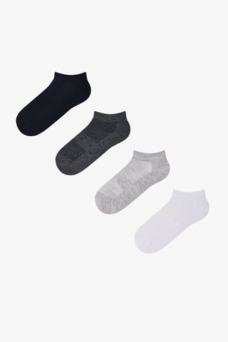 Jugend Rippstrumpf Crew Socken, 4er-Pack