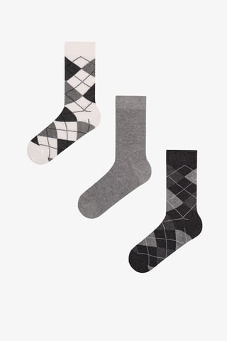 Herren Crew Socken, 3er-Pack