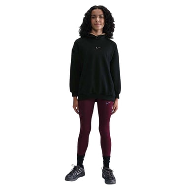 Nike - "Swoosh" Kapuzenpullover für Kinder, Übergroß (Schwarz/Gold)