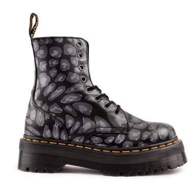 Einkaufen Für Jadon Verzerrte Leoparden-Rückhand Damenstiefel In Schwarz/Grau