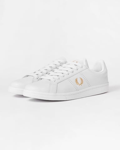 Fred Perry Cupsole Leder Herren Weiße Sneakers