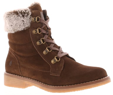 Hush Puppies Florence Leder Damen Schokoladenstiefel