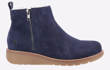 Hush Puppies Libby Wildleder Damen Stiefel In Marineblau