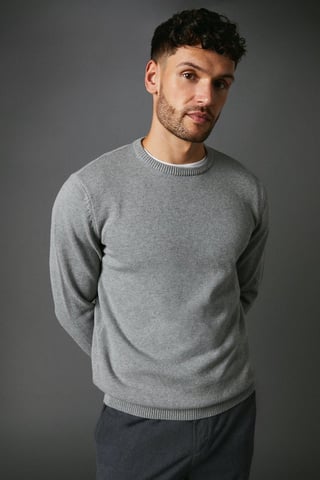 Premium Pure Cotton Crew Neck Jumper