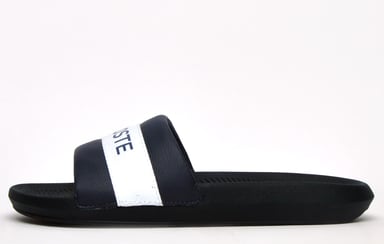 Claquettes Croco Lacoste Pour Homme en Bleu Marine