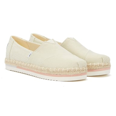 TOMS Alpargata Plattform Seil Womens Natural Espadrilles