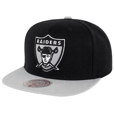 Mitchell & Ness NFL Oakland Raiders Team 2-Ton Schwarz/Grau Cap