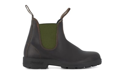 Blundstone #519 Stout Chelsea Boot in Braun/Oliv