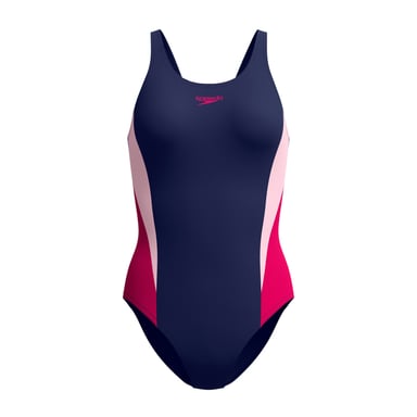 Speedo - "Splice 2.0" Badeanzug für Damen (Marine/Pink)