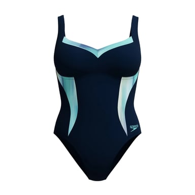 Speedo - "Lunaelustre" Badeanzug für Damen, Gestaltgebend (Marine)