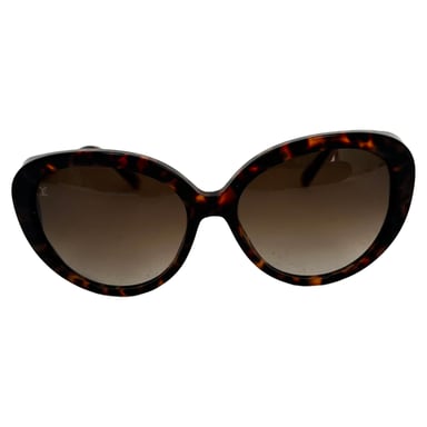 Louis Vuitton Z0596W Sonnenbrille in Schildpattoptik aus braunem Acetat