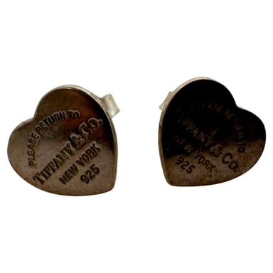 Tiffany & Co. Return to Tiffany Herzanhänger-Ohrstecker in Silber