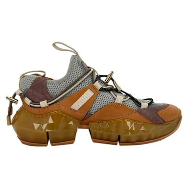 Jimmy Choo Diamond Trail Low-Top-Sneaker aus mehrfarbigem Polyester