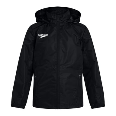 Speedo - "Club" Jacke, wasserfest für Jungen, Vaposhield-Material (Schwarz)
