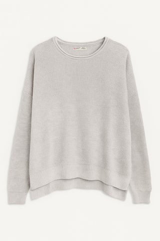 Bootsausschnitt Entspanntes Fit Sweater