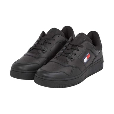 Tommy Jeans - Sneaker für Herren, Leder, Niedrig geschnitten, Flach (Schwarz)