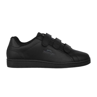 Slazenger - Sneaker für Herren, 3 Klettverschlussriemen (Schwarz/Holzkohle)