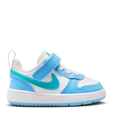 Nike - "Court Borough" Sneaker für Kinder, Leder (Weiß/Blau)